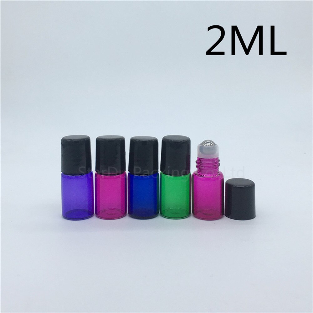  , 2 ml   rollon ,  ѷ ̳ʿ 50pcs / lot 2 ml  /50pcs/lot 2ml colour roll on perfume bottle, 2ml essential oil rollon bottles,  glass